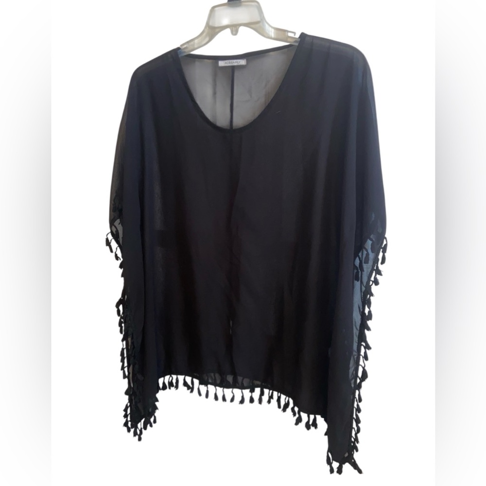 ❤️ Elegant Black Swim Coverup